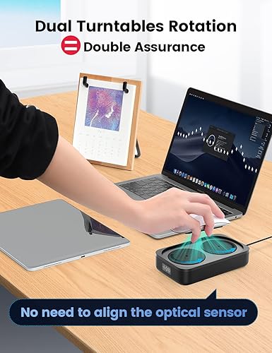 Miniatura 5 de STARSIKI Movimiento de ratón indetectable, dispositivo de movimiento de mouse 100% aleatorio, agitador mecánico con temporizador de intervalo