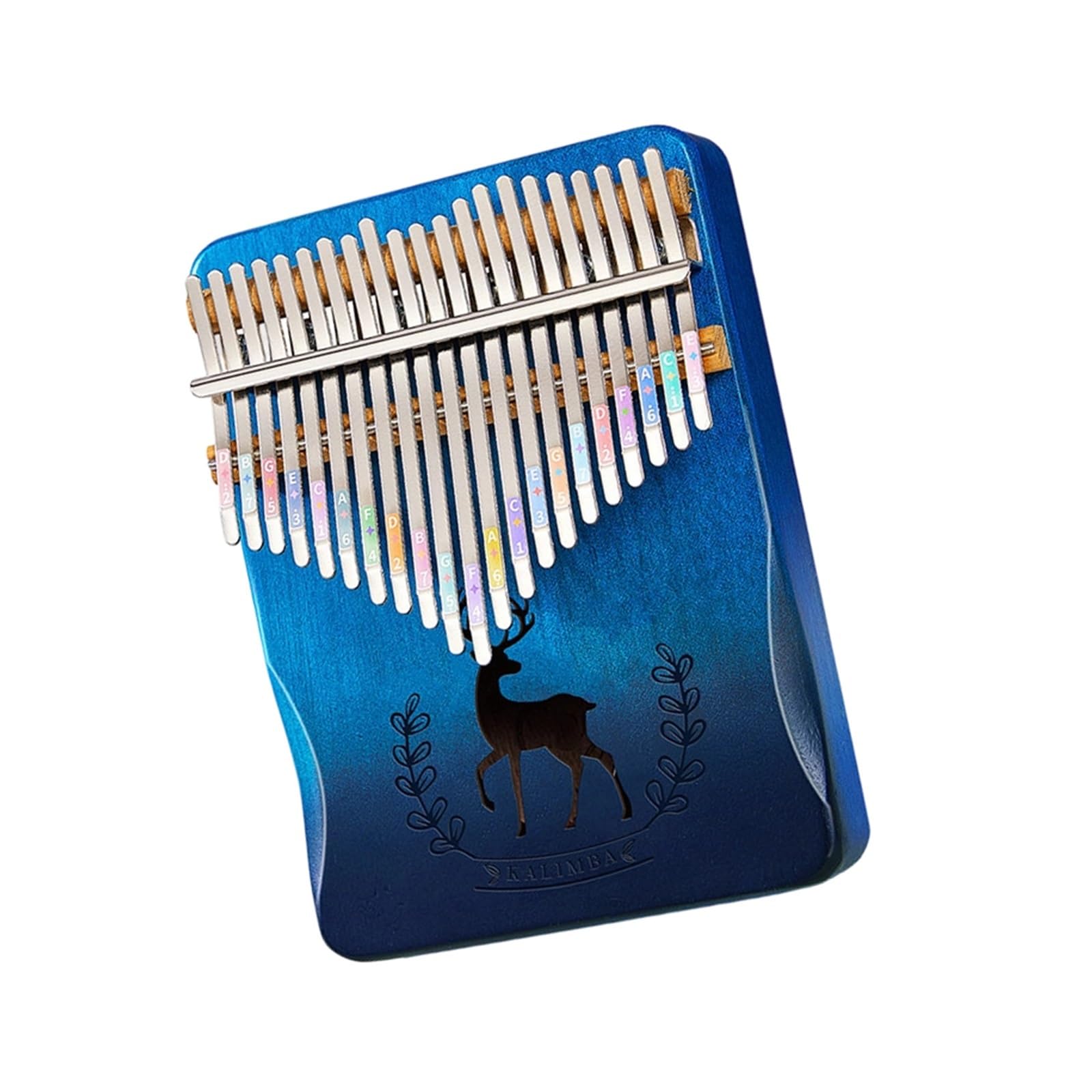 Kalimba De 17 Y 21 Tonos Un Instrumento Estilo Dedo Para Principiantes(13)