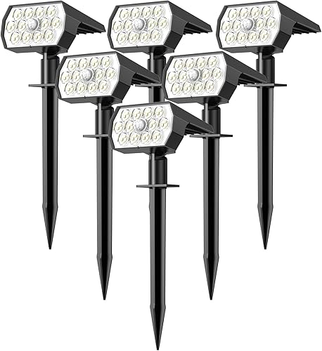 Miniatura 2 de WENATY Paquete de focos solares y focos solares con sensor de movimiento