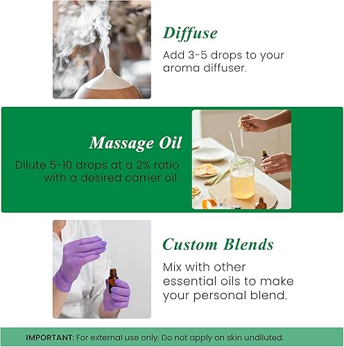 Miniatura 68 de Handcraft Blends Aceite esencial de eucalipto orgánico, 1 onza líquida, 100% puro y natural, aceite esencial de alta calidad para difusor