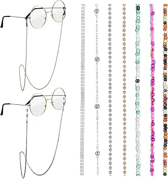 Konohan 7 Pcs Eyeglass Chains Eyeglasses Strap Glasses