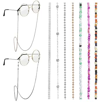 Konohan 7 Pcs Eyeglass Chains Eyeglasses Strap Glasses