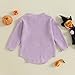Newborn Baby Girl Boy Christmas Knit Sweater Romper One Piece Bodysuit Pullover Merry Christmas Fall Winter Clothes (Halloween Boo Purple, 0-3M)