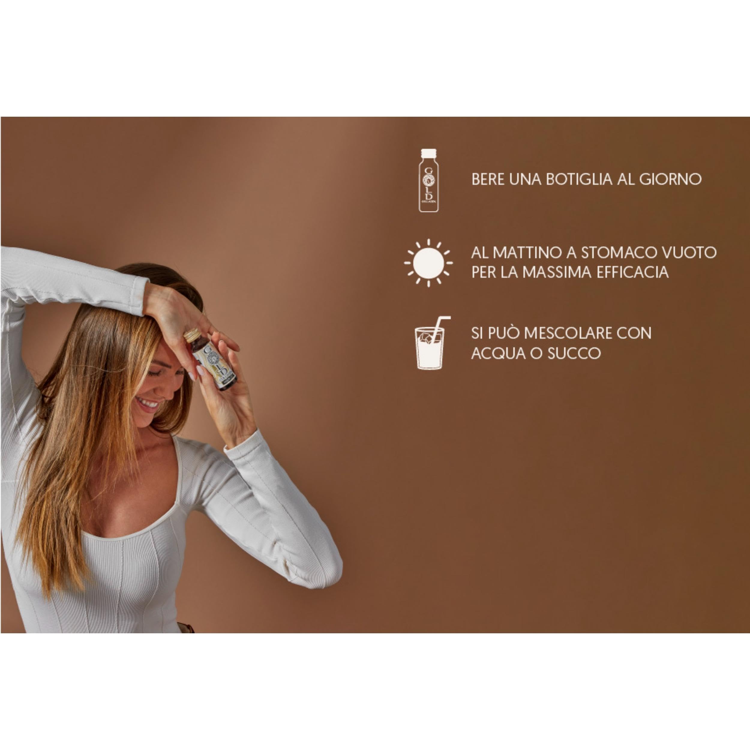 Gold Collagen Hairlift Capelli Crescita Liquido, 10 x 50 ml