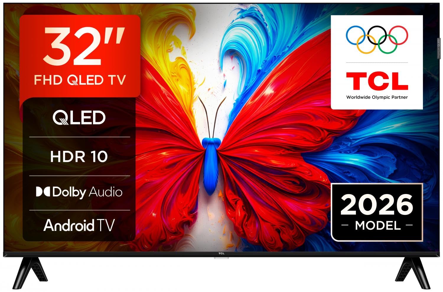 TCL 32S5L - TV 32" Smart TV Full HD DVB-T2 H.264, H.265 Noir Classe énergétique F