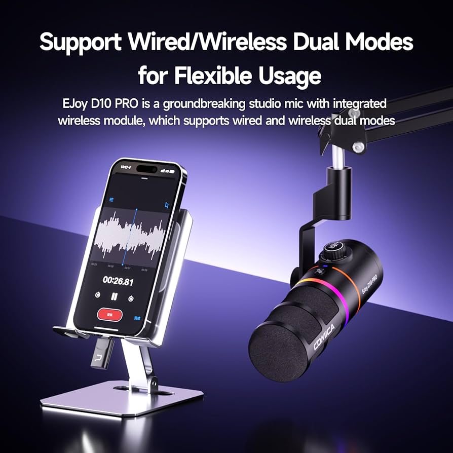 Amazon.com: EJoy D10 PRO(A) USB Wireless Gaming Microphone – Boom