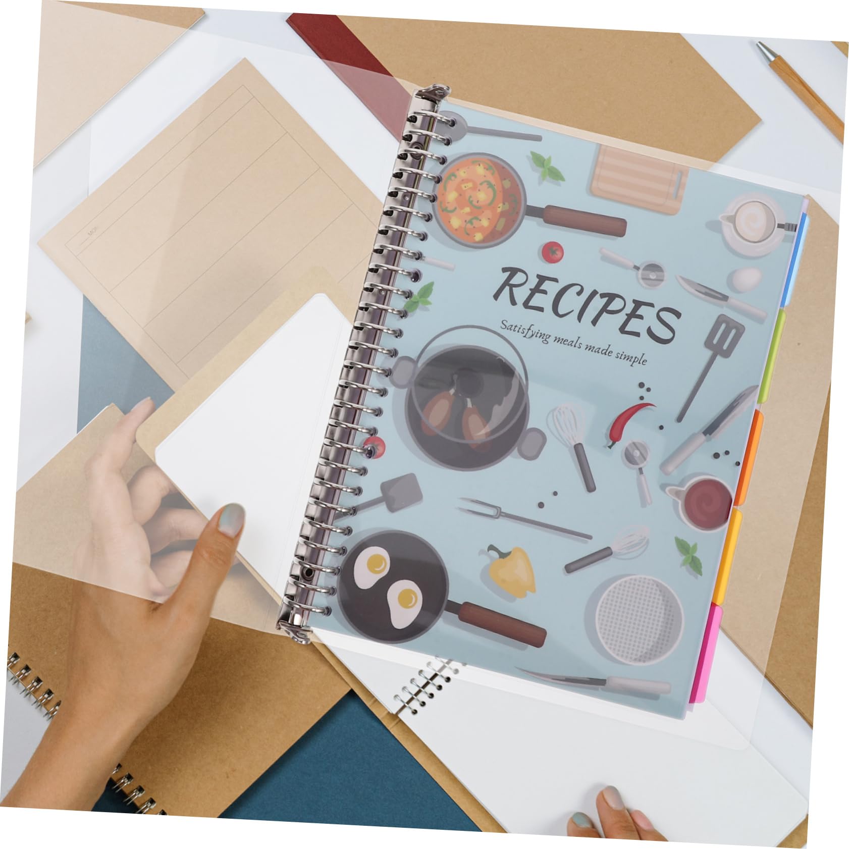 Carnet de Planification Recettes à Remplir, Agenda