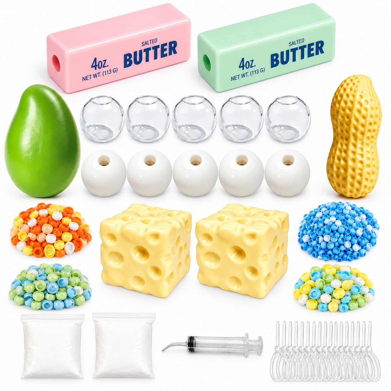 6PCS Squishy Making Kit, DIY Stress Ball Making Set Empty Squishy Skins (16PCS-B) — image 1