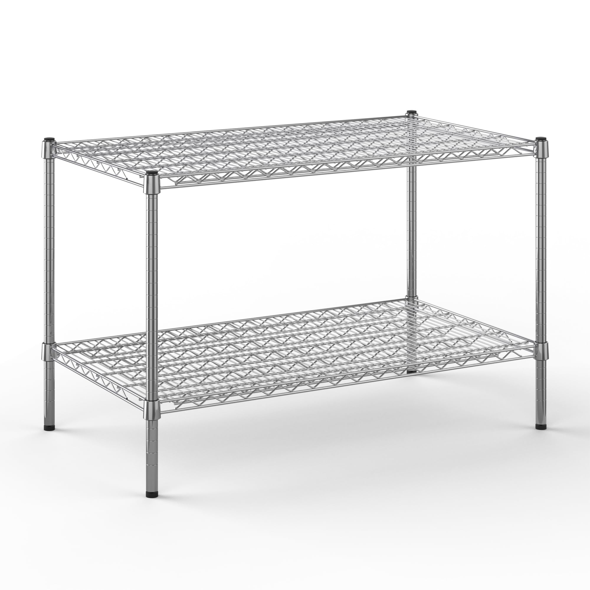 24" Deep x 42" Wide x 27" Height Wire Shelving Kit | 2-Tier | NSF Commercial Storage Rack Unit