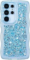 Vista 34 de ZTOFERA Funda protectora para Samsung Galaxy A14 4G/5G de 6.6", ondulada, con brillantina de estrella, poliuretano termoplástico transparente, suave