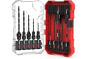 EZARC Countersink Drill Bit Set: 15-Piece Precision Boring Tool for Woodworking