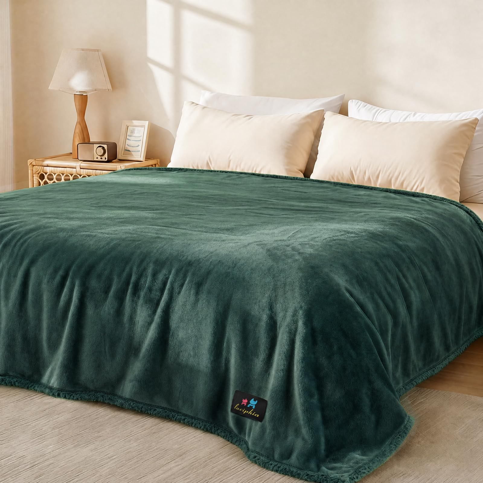 Luciphia Waterproof Blanket for Large Dog, Reversible Sherpa Couch Cover — image 1