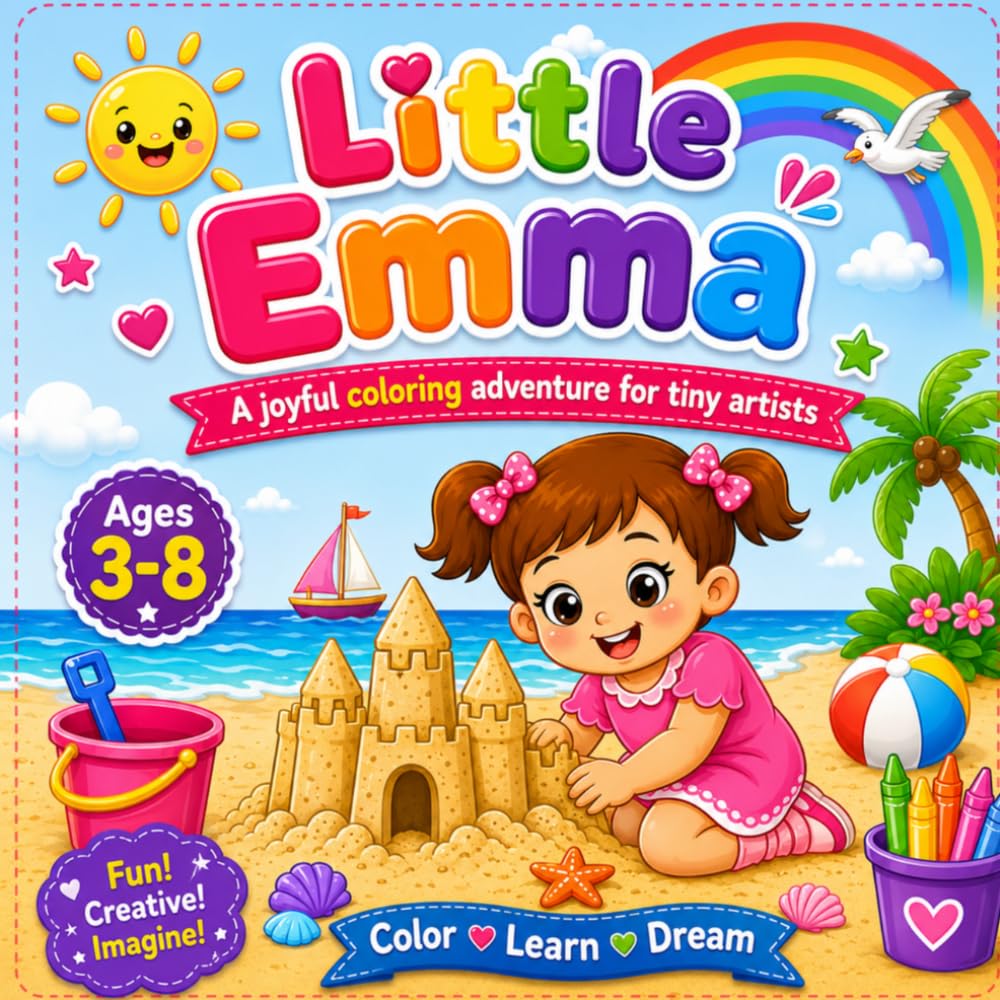 Little Emma Color Book: A joyful coloring adventure for tiny artists
