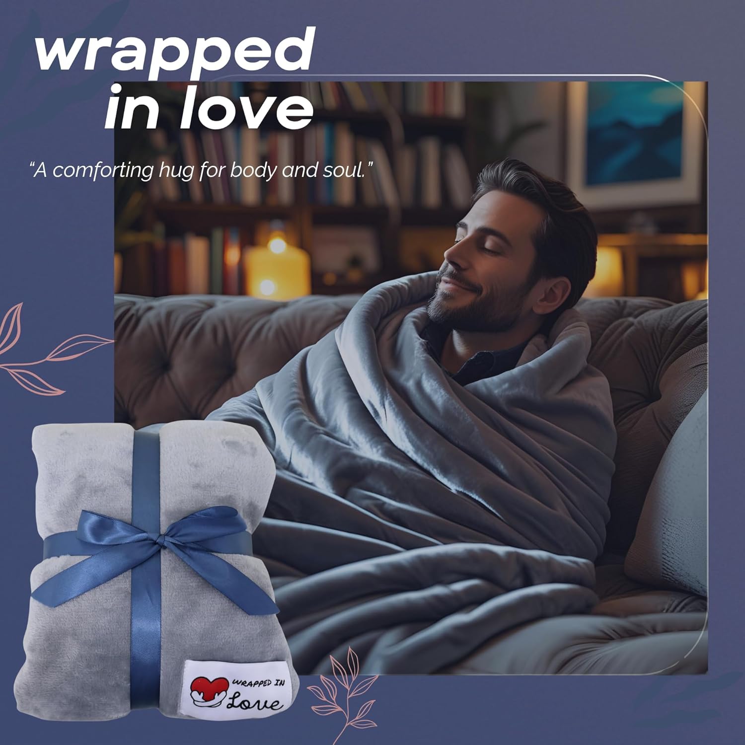 Get Well Gifts For Women Get Well Soon Gift Basket Men, Cancer Care Package Surgery Recovery Gifts Hug Blanket For Patient Chemo Gifts Feel Better Gifts For Women Encouragement Gifts For Men - Image 3