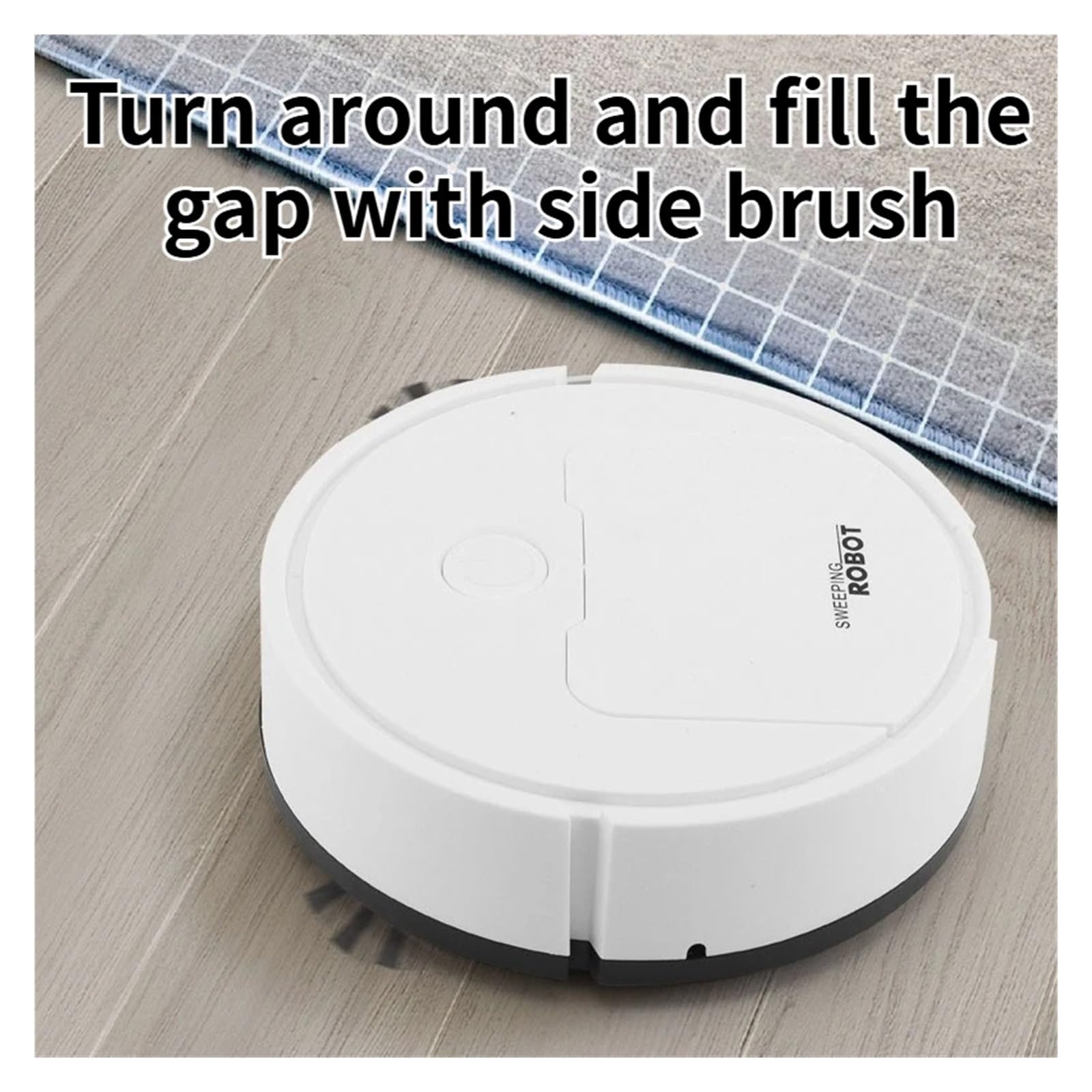 Intelligent sweeping robot suction mop 3-in-1 lazy home automatic vacuum cleaner gift Mini sweeper(Black)