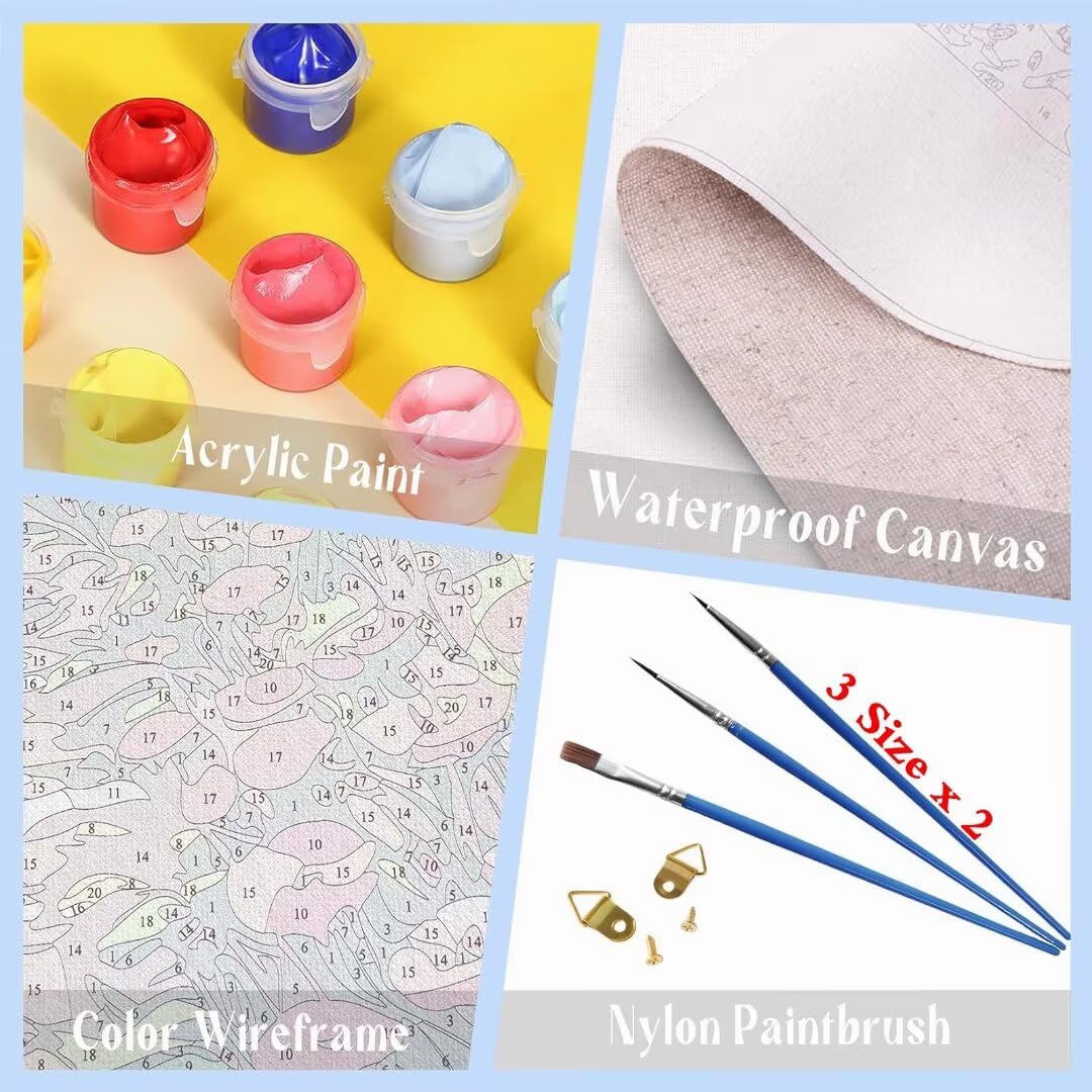 ななページ Amazon.com: Lake Paint by Numbers Kits for Adults Beginners