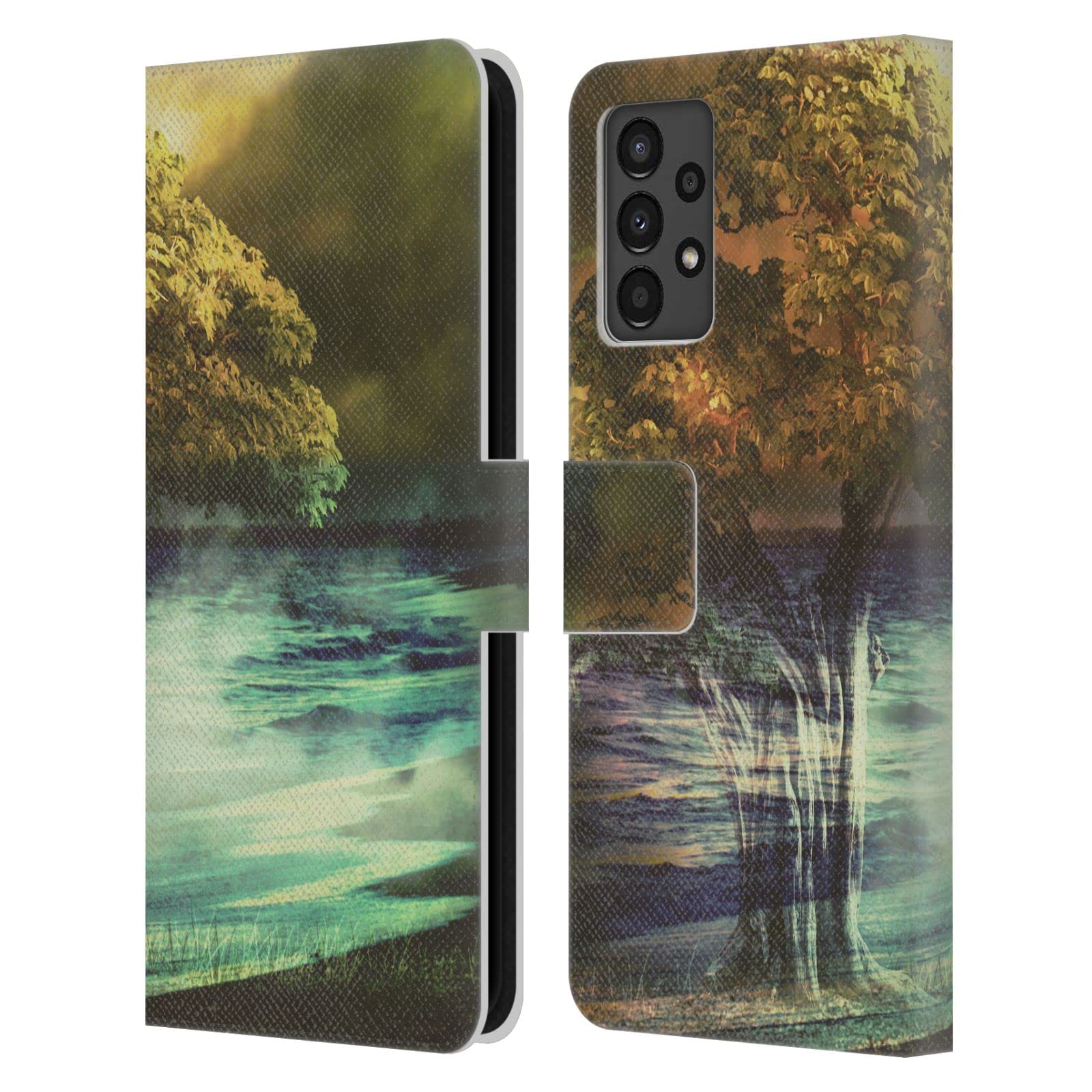 Head Case Designs Officially Licensed Haroulita Dream Tree Nature Leather Book Wallet Case Cover Compatible with Samsung Galaxy A13 (2022)