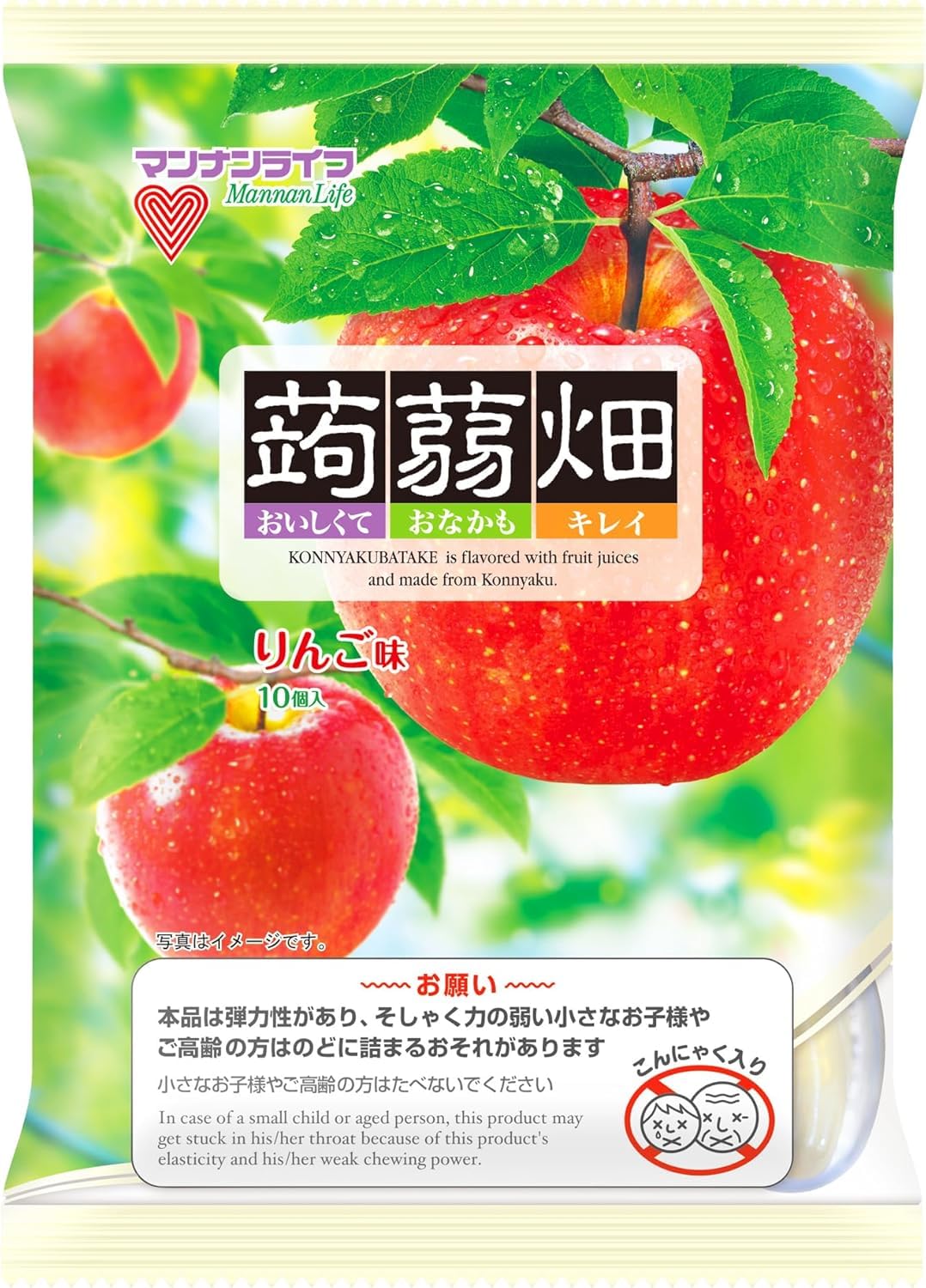 マンナンライフ 蒟蒻畑 りんご味 25g×10個