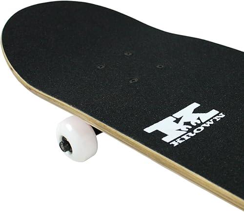 Miniatura 3 de PRO - Patineta completa preconstruida con patrón de cuadros blancorojo, 7.75 pulgadas