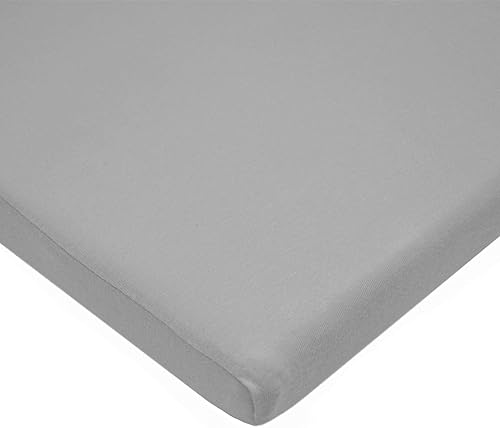 Miniatura 48 de American Baby Company Paquete de 2 sábanas bajeras de 100 % algodón de 18 x 36 pulgadas, compatible con moisés Mika Micky, blanco, suave