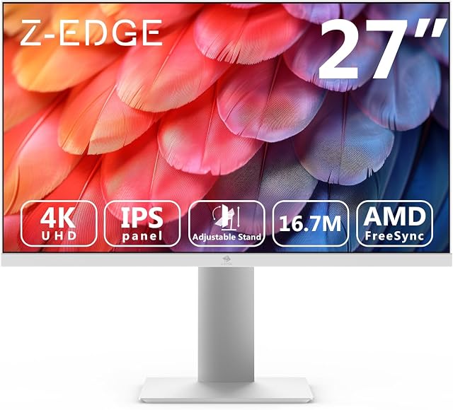 Z-Edge Monitor 27'' IPS 4K UHD 60Hz FreeSync Blanco