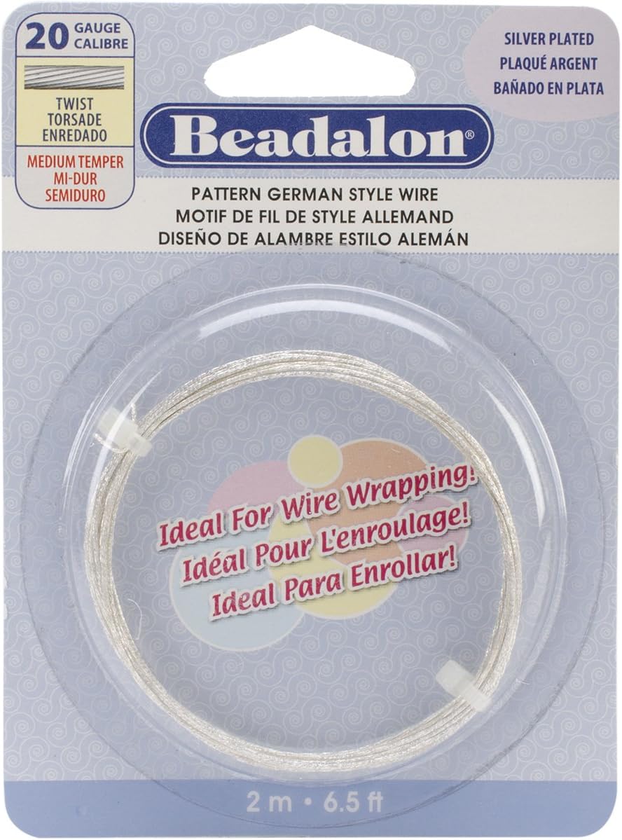 Beadalon 22-Gauge Tarnish Resistant Silver Plate Round Wire