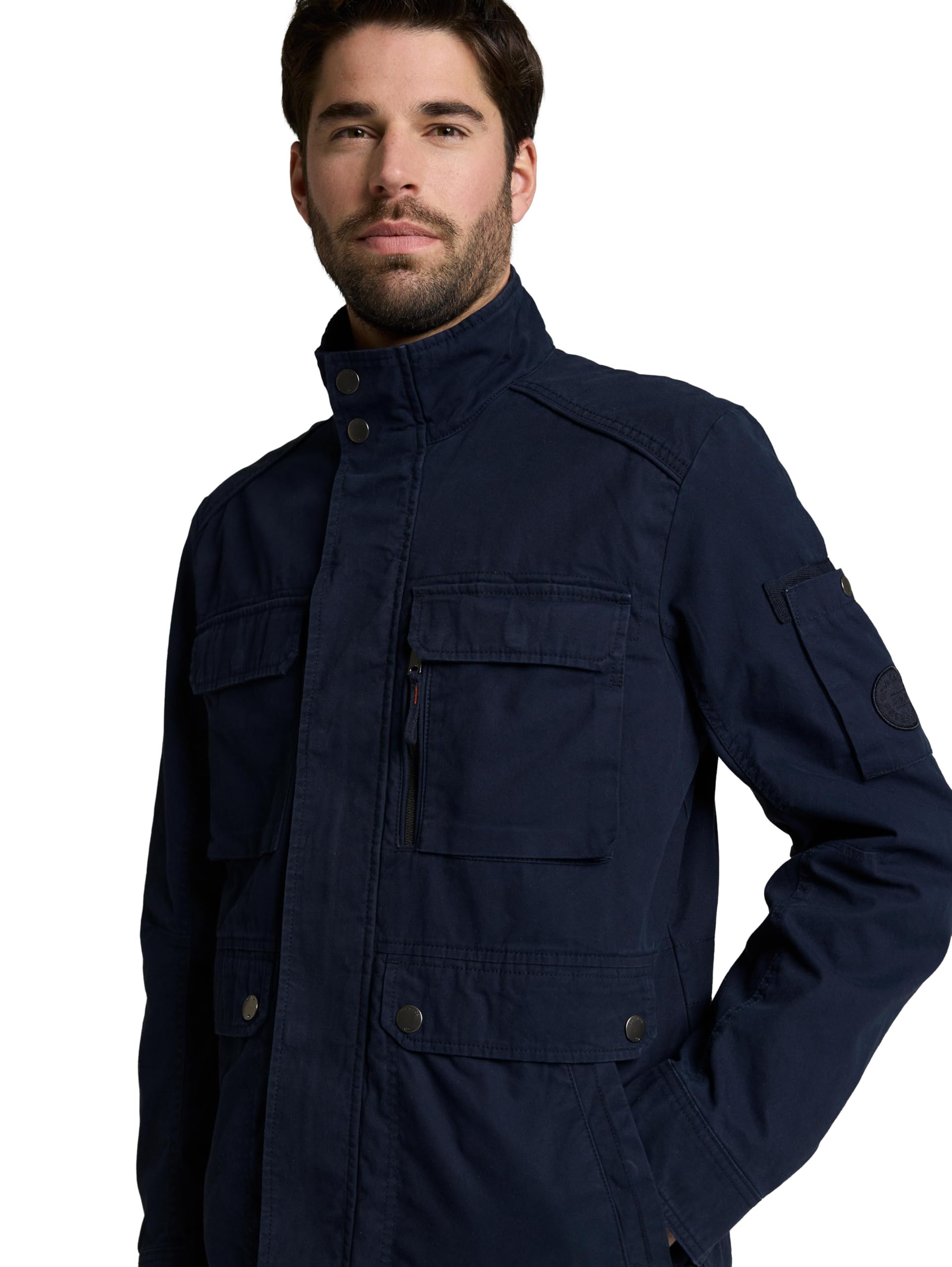 TOM TAILOR Herren Feldjacke aus Baumwolle