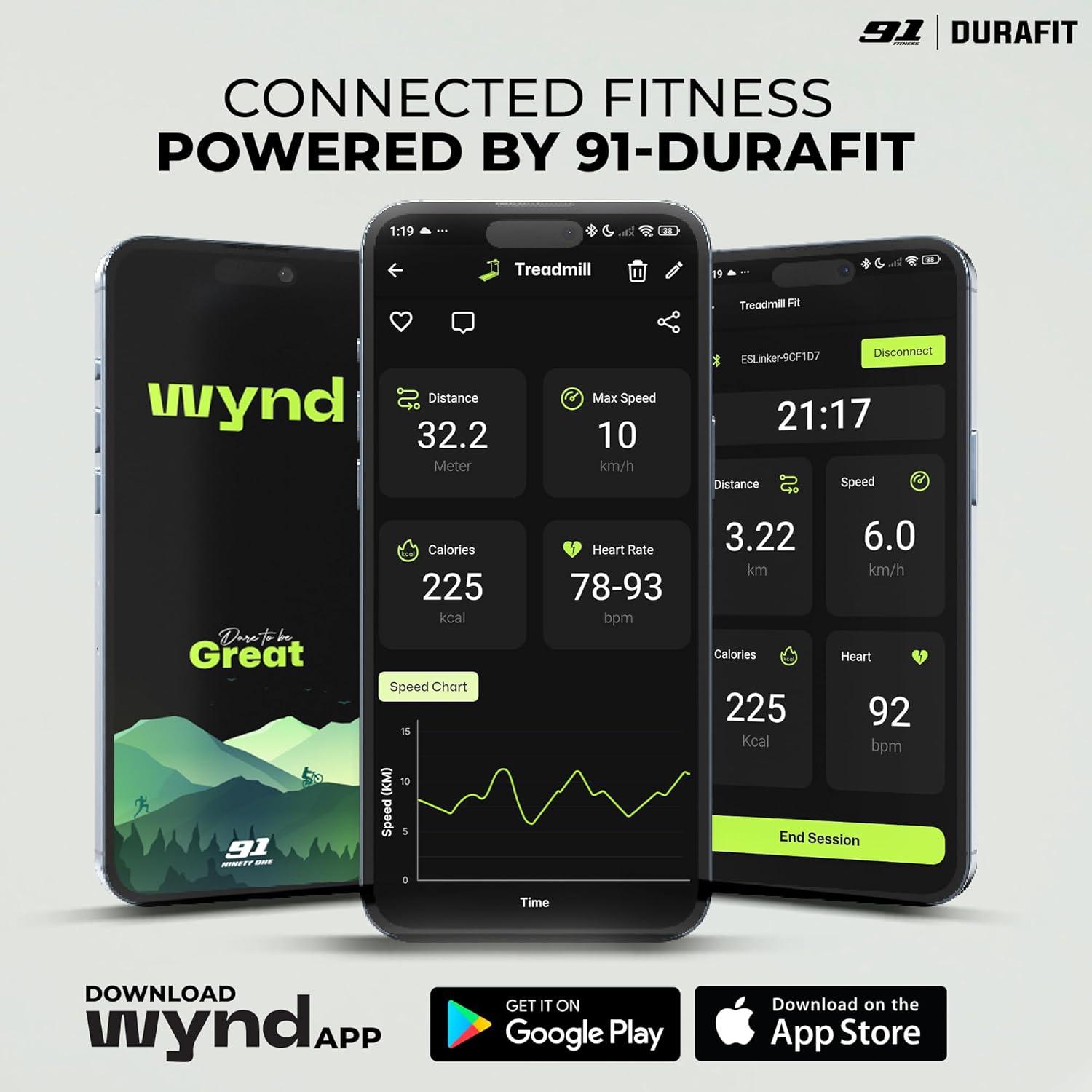 91-Durafit Hike | 6 HP Peak BLDC Motorized Treadmill | 25 Level Auto Incline |Max Speed 18 Km/Hr | Max User Weight 150 Kg | Shock Absorption Technology| Bluetooth Speaker | Wynd app |Home use 16 71gafTHIMpL. SL1500
