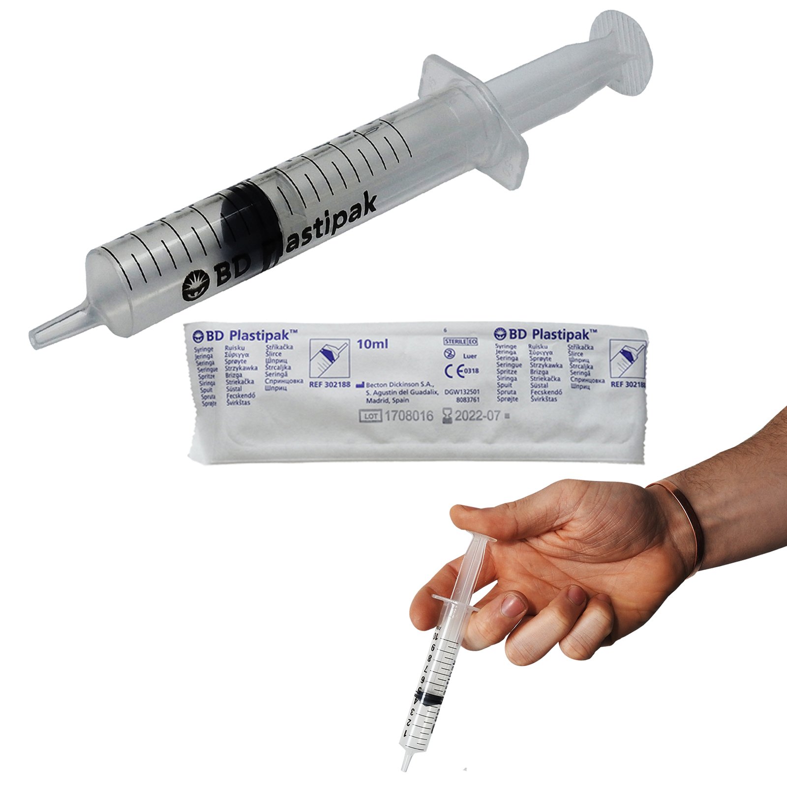 Buy BD Plastipak Sterile Plastic CE Marked Medicine Fluid Medical Luer