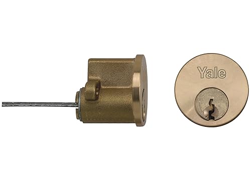 Replacement Rim Cylinder, 6 Keys Provided, P-Polished Brass, Suitable for