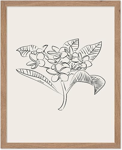 Miniatura 132 de Poster Master Póster de peonías – Estampado de flores retro – Ilustración floral – Ilustración en blanco y negro – Diseño de línea y abstracto –