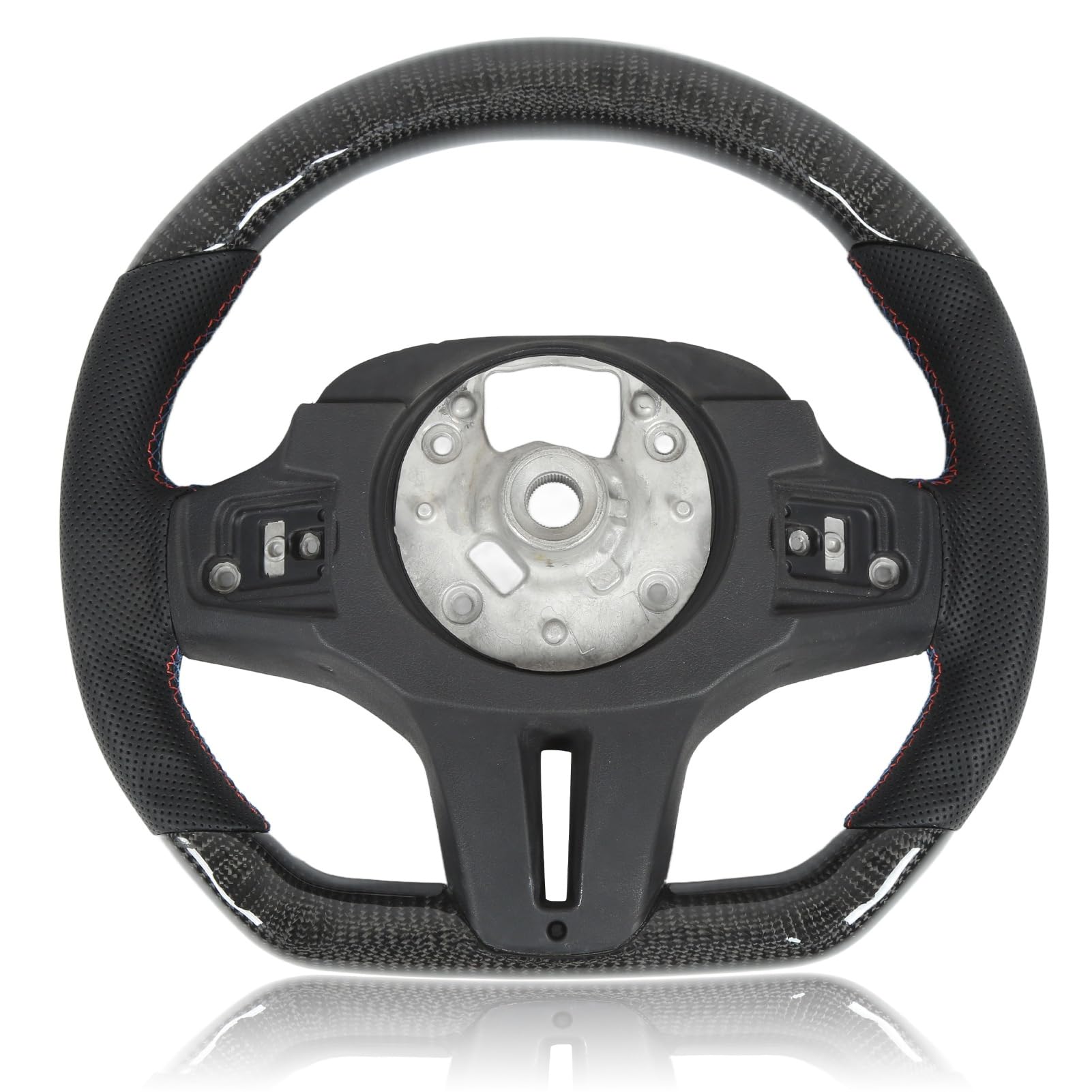 Volante con Display a LED in Fibra di Carbonio, Volante da di Alta qualità per M5 F90 2018-2022, Luci di RGB Regolabili, Design con Impugnatura Comoda