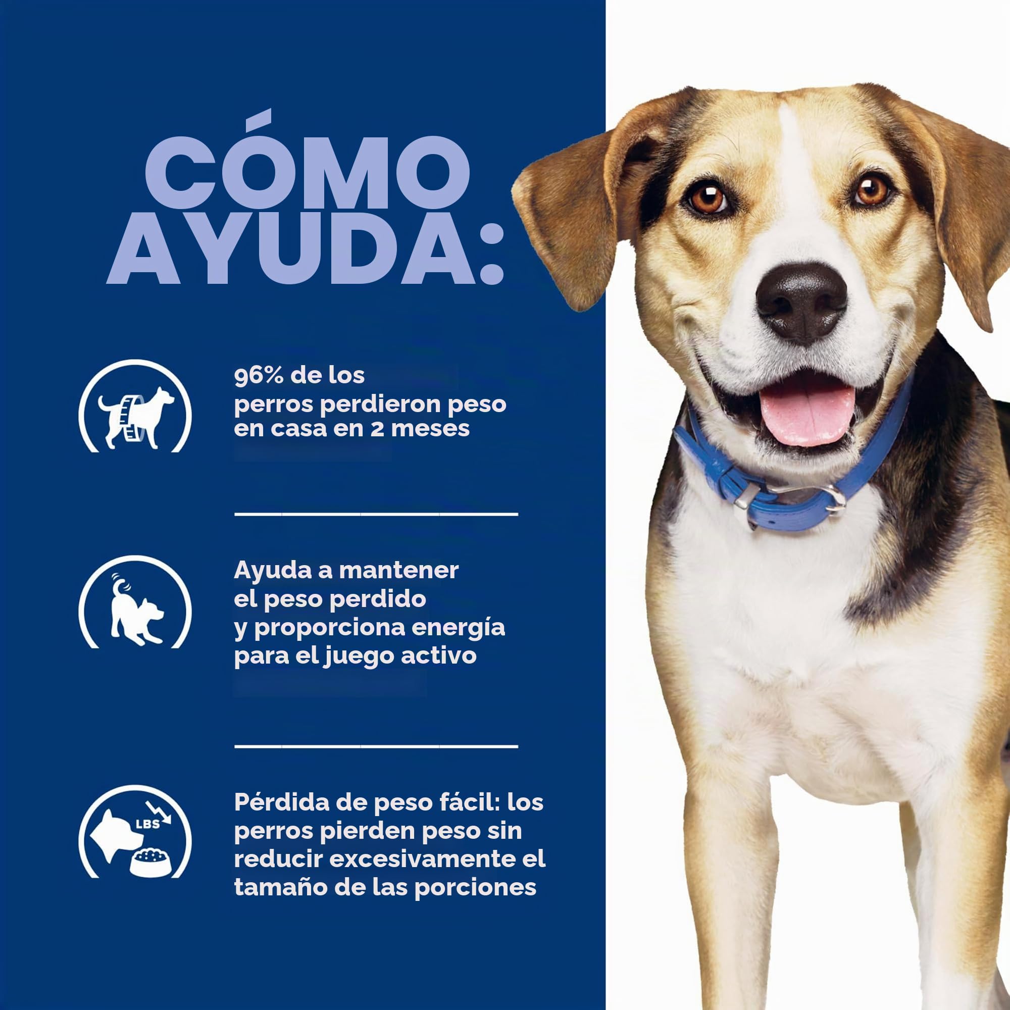 Hill's Prescription Diet Alimento seco para perros con fórmula de arroz y cordero metabólico para control de peso, dieta veterinaria, bolsa de 18 libras