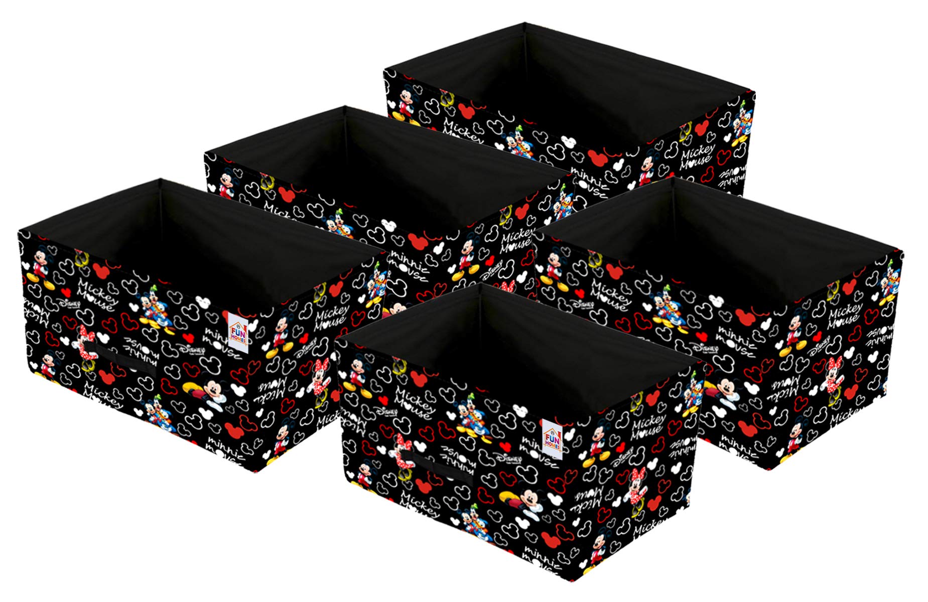 Fun Homes Disney Mickey Print Non Woven Fabric 5-Replacement Drawer Storage And Cloth Organizer Unit for Closet (Black)-FHUNH16032 (B08X86CKH5) Amazon Price History, Amazon Price Tracker