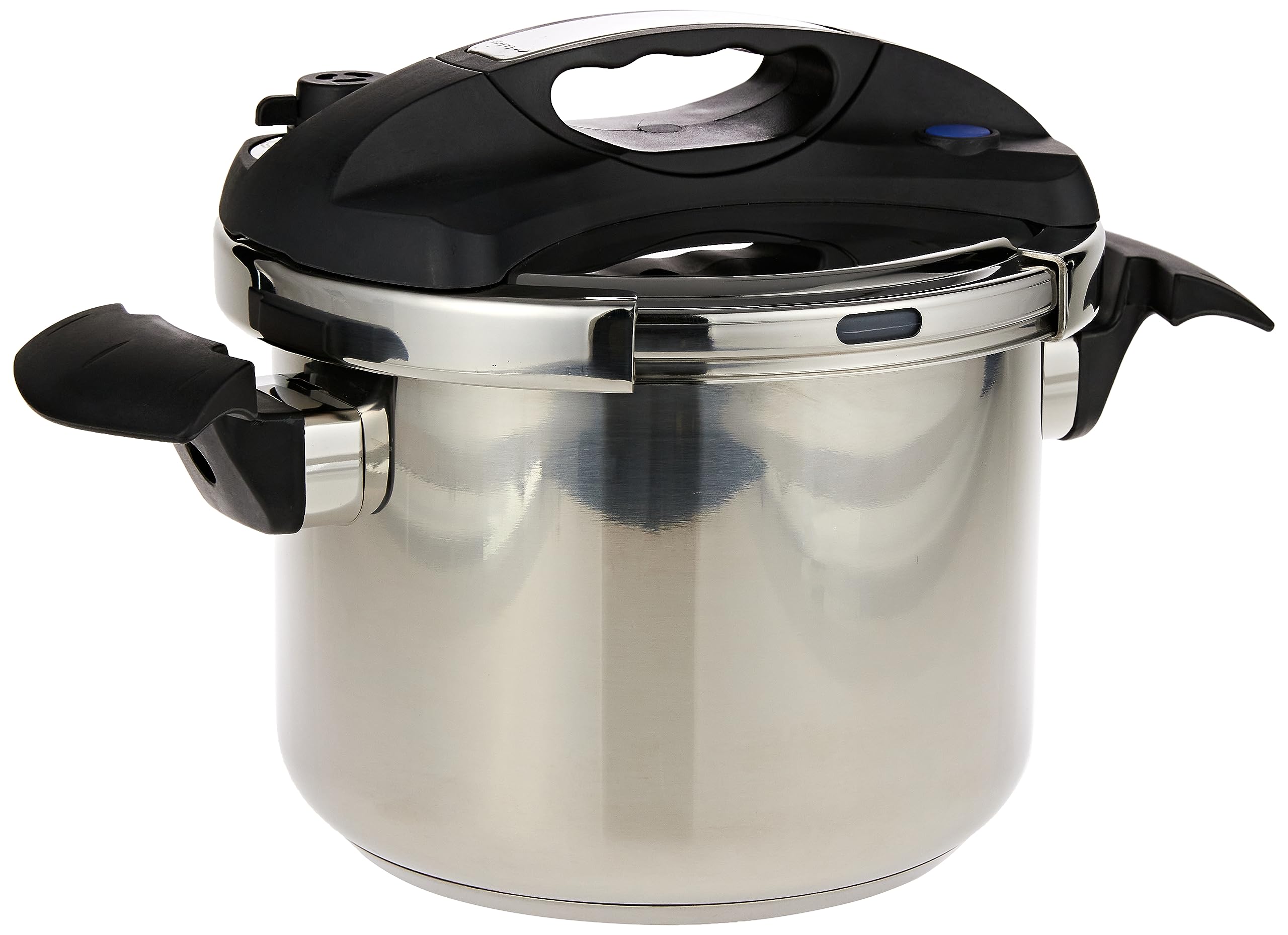 Opalina Pressure Cooker with Lid, Black/Silver, 6 Litre, Dsj22