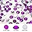 Novani 3000 Pieces Flatback Rhinestones Glass Round Gems Violet Crystals for Nail Art DIY Crafts Clothes Shoes,SS6,1.9-2.0mm