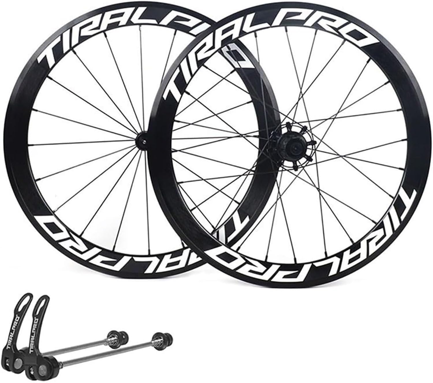Juego De Ruedas De Bicicleta con Cierre Rápido, Frenos De Llanta, 700C, Rodamiento Sellado, 20/24 Radios, Aleación De Aluminio, Compatible con Cassettes De 7, 8, 9, 10 Y 11 Velocidades