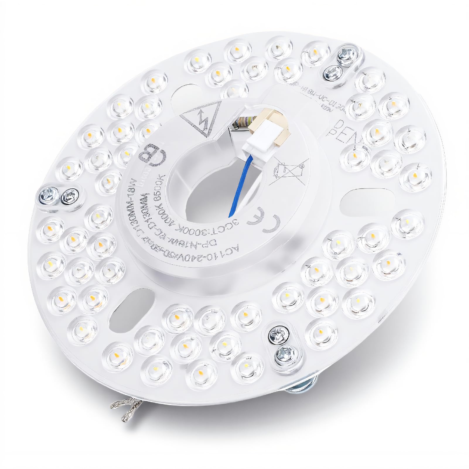 VELATEMOR Ceiling Fan Light Replacement Panel, 18W 3CCT 3000K 4000K 6500K LED Panel, Smart Memory Aluminum Base Plate, Efficient Heat Dissipation, for Ceiling Lights Chandeliers โ image 1