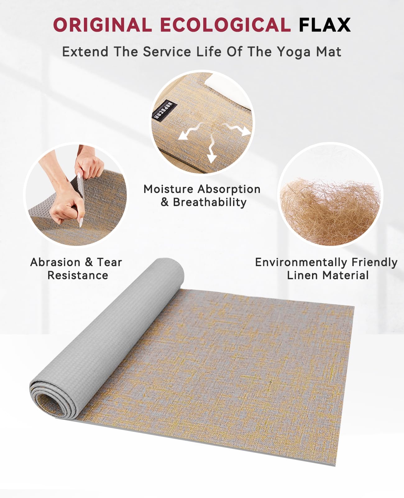 Thick Yoga Mat HAPBEAR Extra Large Yoga Mat 72