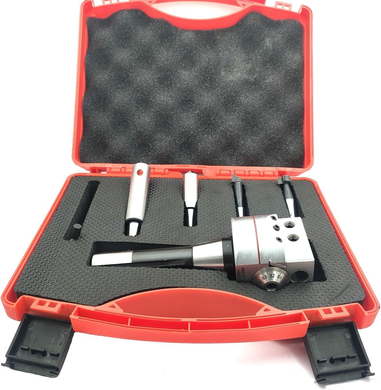 A.D. International Boring Head 62 MM Diameter for Lathe, Milling Machine -Fly Cutters, Carbide Brazed Tool (Morse Taper MT3 (M12 x 1.75 Drawbar))