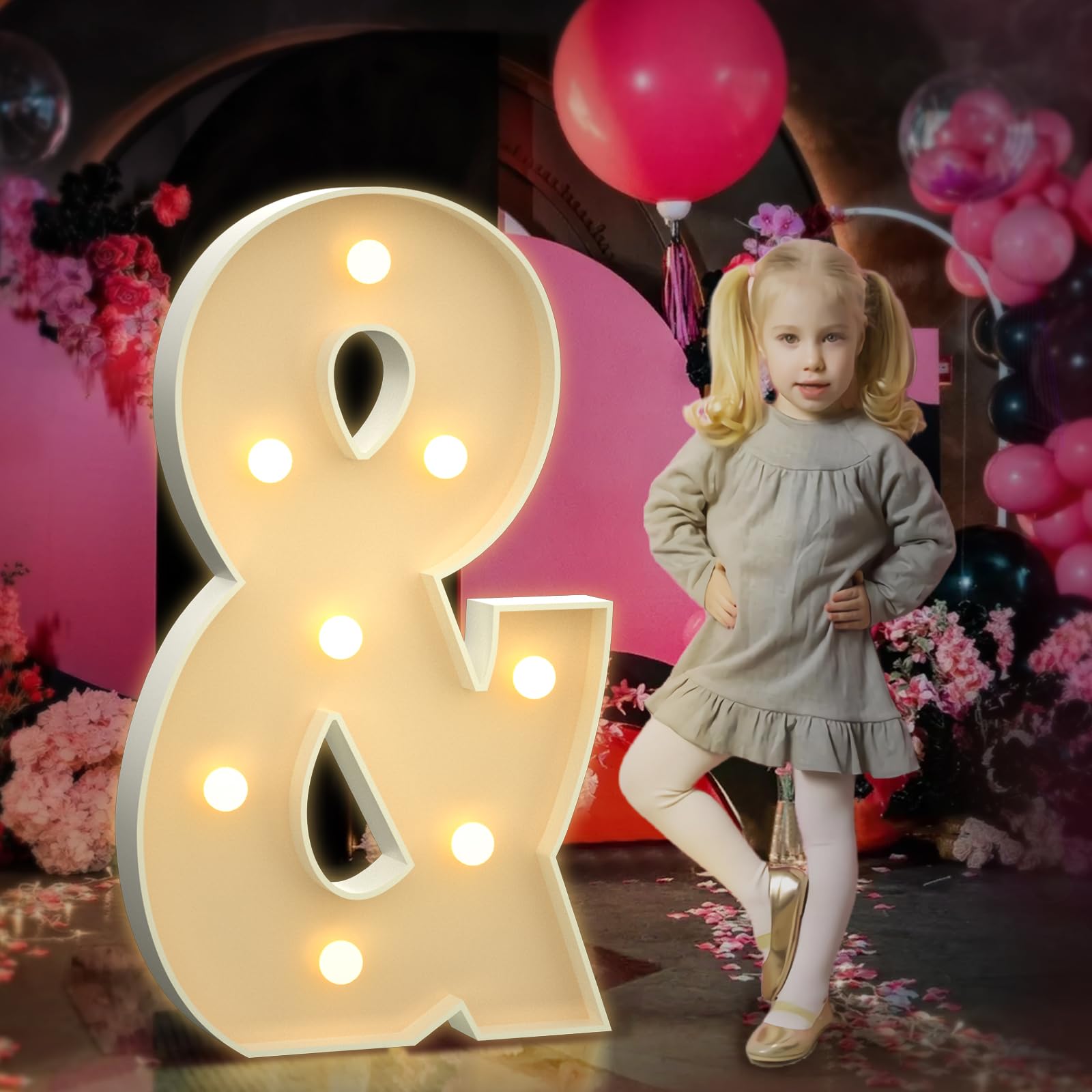 Marquee Letters 3 Feet Tall 3FT Large Light Up Letters & for Backdrop Big Marry Me Sign Birthday Party Decorations Engagement Party Pre-Cut Foam Board