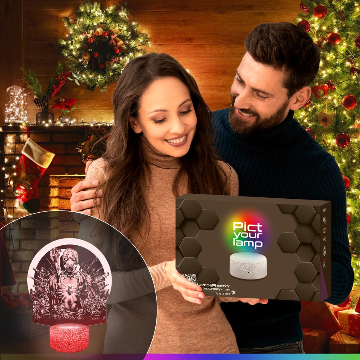 Lampephoto.fr - Border 3D Lampe, Touch Nachtlicht, Geek Geschenk, Gamer, Videospiele, 3D Led Illusion Geschenkidee zu Weihnachten und zum Geburtstag für Jungen, Dekoration Erwachsenenzimmer