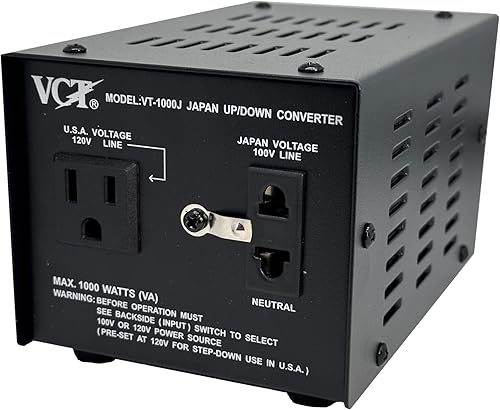 Transformador VCT VT 2000J de voltaje japonés 100 V a 110 V o viceversa, VT-1000J, 1000watts, 100120 volts
