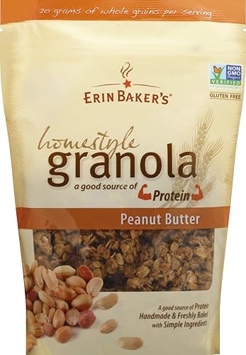 Erin Baker's Granola casera, mantequilla de maní, 12 oz