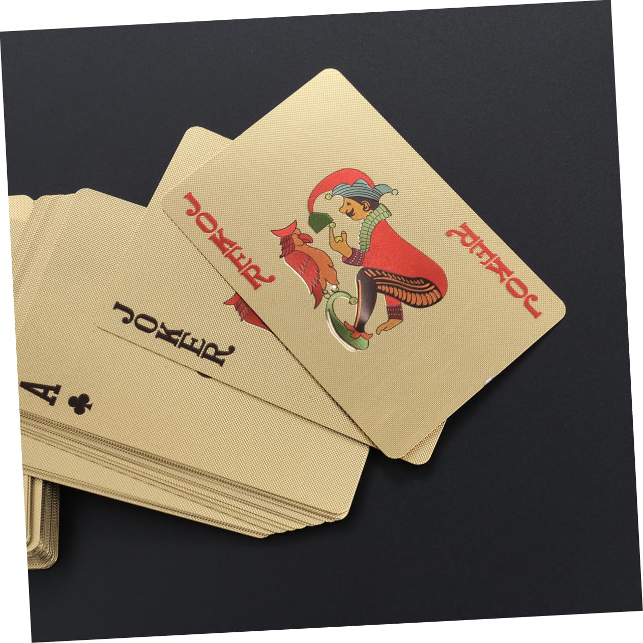 ibasenice 3pezzi Carte Da Gioco Placcate Oro Per Giochi Da Tavolo Collezione e Divertimento Con Famiglia e Amici