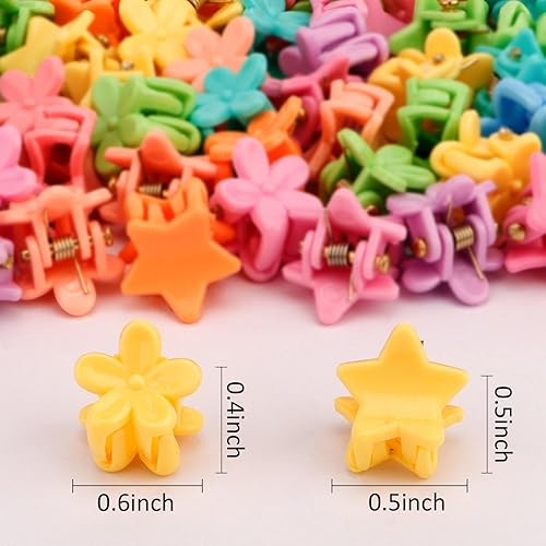 Miniatura 7 de 80 pinzas de mariposa para el cabello, pinzas para el cabello con diseño de flores, pinzas de mariposa para el cabello, pinzas pequeñas para el