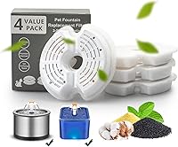 Vista 10 de Filtro de fuente Cat - Filtro de repuesto de filtración múltiple, 8 o 12 paquetes de filtros de fuente de algodón activado para gatos de carbón