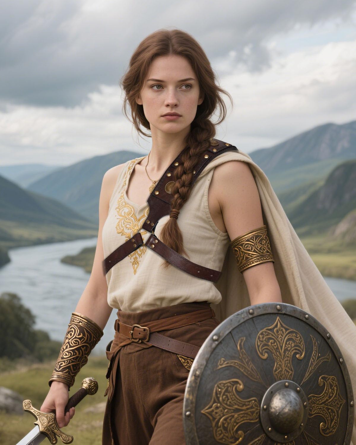 Joukavor Sword Back Holster Medieval Sword Sheath Back Strap Leather Back Scabbard Sword Holder - Image 5