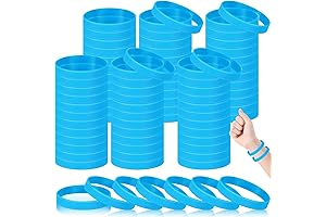100 Bulk Sports Rubber Bracelets for Exercise, Events, and Parties