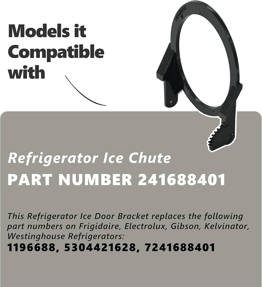 Amazon.com: ZNTVW 241688401 Dispenser Ice Chute Flap, Genuine